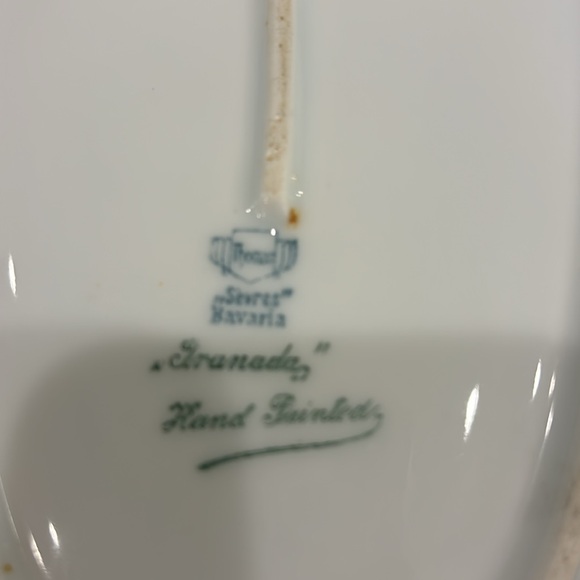 Shallow Bowl with Hand Painted Fruit - Picture 6 of 6